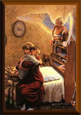 Cuddling Angel by David Rottinghaus Pricing Limited Edition Print image