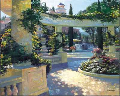 Bellagio Garden An by Howard Behrens Pricing Limited Edition Print image
