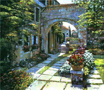 Villa Morning by Howard Behrens Pricing Limited Edition Print image