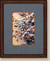 Winter Gem Chickad by Rosemary Millette Pricing Limited Edition Print image