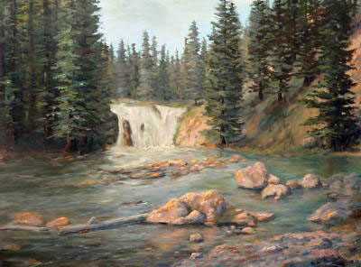 Lewis Falls by Carl D Rhodes Pricing Limited Edition Print image