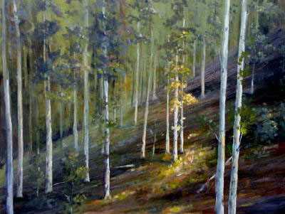 White Mountains Aspen by Carl D Rhodes Pricing Limited Edition Print image