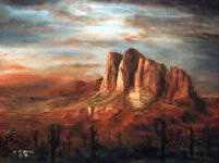Arizona Sundown by Carl D Rhodes Pricing Limited Edition Print image