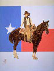 Texas Cowboy by Bob Moline Pricing Limited Edition Print image