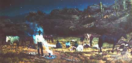 Desert Cow Camp by Bill Owen Pricing Limited Edition Print image