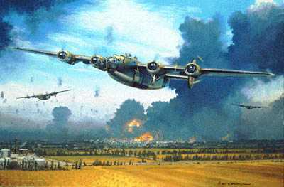 Ploesti Into Fire Fury by William S Phillips Pricing Limited Edition Print image