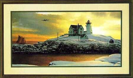 Cape Neddick Dawn by William S Phillips Pricing Limited Edition Print image