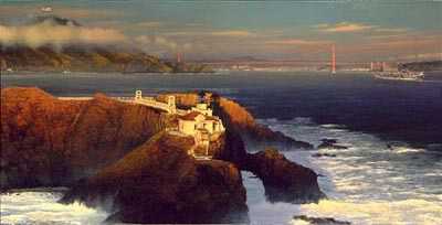 Pt Bonita Last Light by William S Phillips Pricing Limited Edition Print image