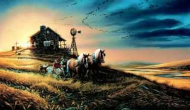 Amber Waves Grain by Terry Redlin Pricing Limited Edition Print image