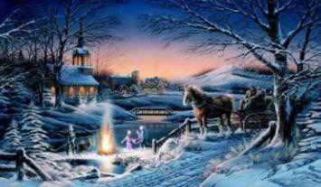 Sharing Evening by Terry Redlin Pricing Limited Edition Print image