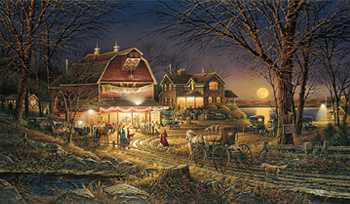 Harvest Moon Ball by Terry Redlin Pricing Limited Edition Print image