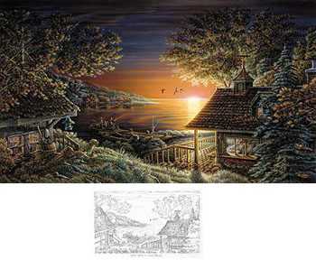 Afternoon Glow by Terry Redlin Pricing Limited Edition Print image