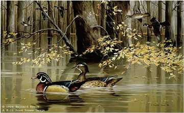 Seclusion Woodducks by Maynard Reece Pricing Limited Edition Print image