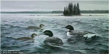 Offshore Lunch Loons by Maynard Reece Pricing Limited Edition Print image