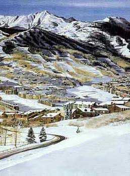 Snowmass Village by Linda Roberts Pricing Limited Edition Print image