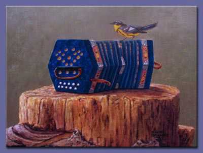 Warbler & Squeeze Box by Gene Canning Pricing Limited Edition Print image