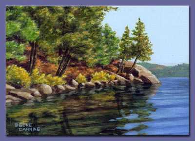 Rock Lake Algonquin by Gene Canning Pricing Limited Edition Print image