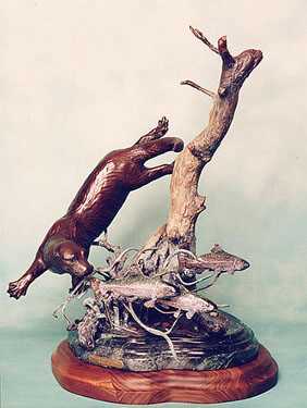 Otter Go Fishing 1 by C A Grende Pricing Limited Edition Print image