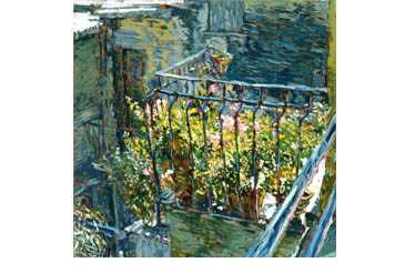 Balcon Bleu by Marco Sassone Pricing Limited Edition Print image