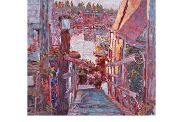 Sausalito Houseboats by Marco Sassone Pricing Limited Edition Print image