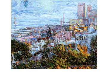 View With Bay Bridge by Marco Sassone Pricing Limited Edition Print image