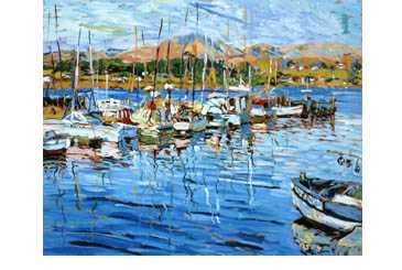 Tiburon Harbour by Marco Sassone Pricing Limited Edition Print image