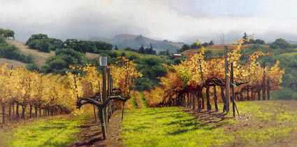 Fall Vineyard by June Carey Pricing Limited Edition Print image