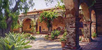 Mission San Juan by June Carey Pricing Limited Edition Print image