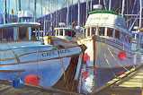Tofino Fish Boats by Mark Hobson Pricing Limited Edition Print image