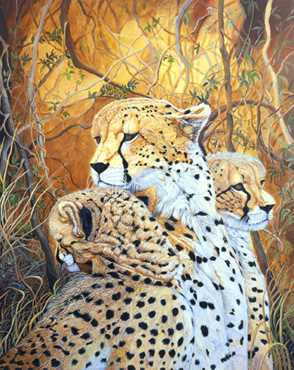 Cheetah Family by Doni Kendig Pricing Limited Edition Print image