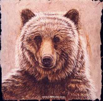 Grizzly Bear by Gary R Johnson Pricing Limited Edition Print image