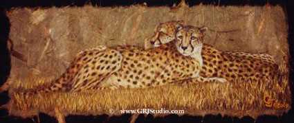 Cheetahs by Gary R Johnson Pricing Limited Edition Print image