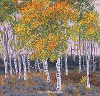 Fall Aspens by Gary R Johnson Pricing Limited Edition Print image