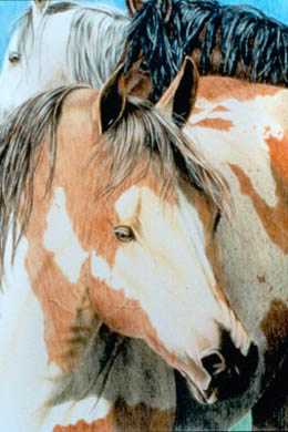 Three Ponies by Mal Luber Pricing Limited Edition Print image