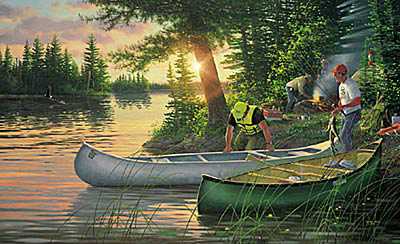 Back Country Canoe In by Michael Sieve Pricing Limited Edition Print image