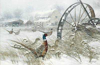 Prairie Blizzard Phsnt by Michael Sieve Pricing Limited Edition Print image
