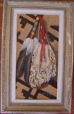 Blackfoot Medicne Bag by Judith A Durr Pricing Limited Edition Print image