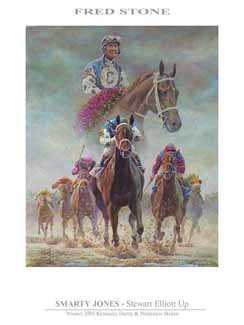 Smarty Jones by Fred Stone Pricing Limited Edition Print image