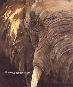 Big 5 Elephant by Linda Besse Pricing Limited Edition Print image