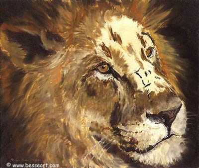Big 5 Eyetoeye Lion by Linda Besse Pricing Limited Edition Print image