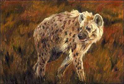 Ugly 5 Spotted Hyena by Linda Besse Pricing Limited Edition Print image