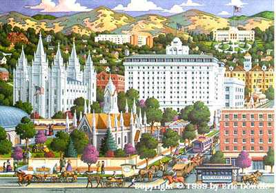 Salt Lake City Utah by Eric Dowdle Pricing Limited Edition Print image