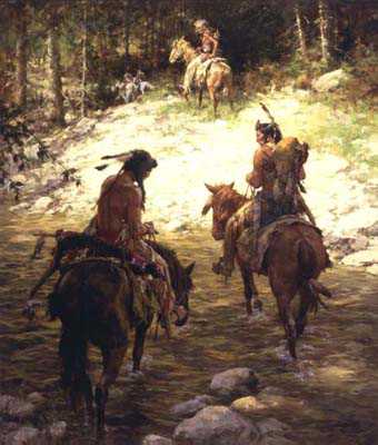 Cross Medicine Creek by Howard Terpning Pricing Limited Edition Print image