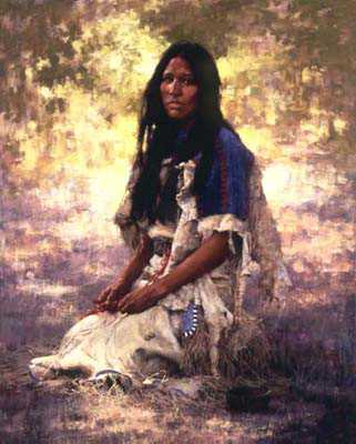 Woman Of The Sioux by Howard Terpning Pricing Limited Edition Print image