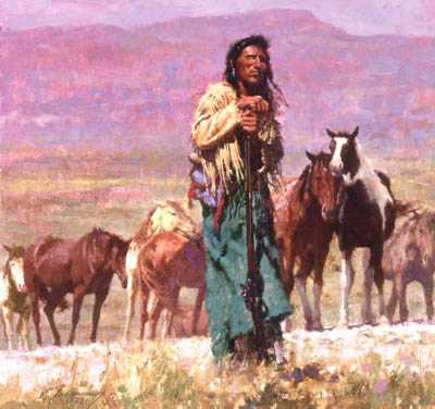 Shepherd Of The Plains by Howard Terpning Pricing Limited Edition Print image