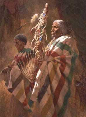 Thunderpipe & Holy by Howard Terpning Pricing Limited Edition Print image