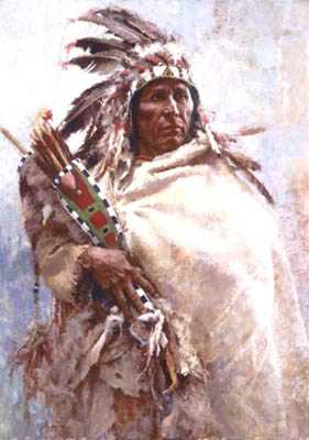 Leader Of Men by Howard Terpning Pricing Limited Edition Print image