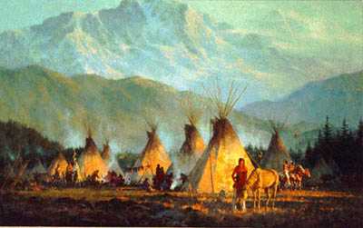 Crow Camp by Howard Terpning Pricing Limited Edition Print image