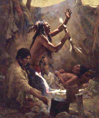 Medicine Man Chey by Howard Terpning Pricing Limited Edition Print image