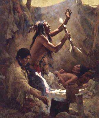 Medicine Man Chey by Howard Terpning Pricing Limited Edition Print image